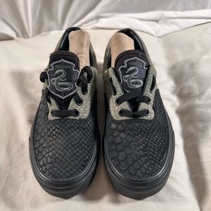 VANS Harry Potter Slytherine Green Snakeskin Sneakers Shoes Women 7 Men 5.5